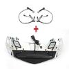 Honda Gold Wing GL1800 Motorcycle Accessories: Lights, Brake Lights, Turn Signals, Rear Luggage Rack, Seat Bracket, and Tail Components.