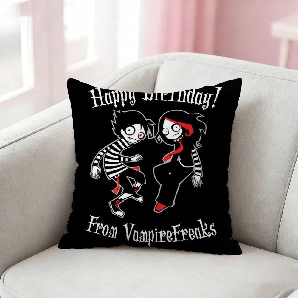 Emo Subculture Art Pillow Case For Sofa Living Room Home Office Decor Protective Cover