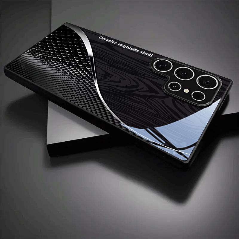 New Creative fashion trend Exquisite PhoneCase for Samsung Galaxy S26 S25 S24 S23 S22 S21 FE Ultra Plus Men Built-in glass