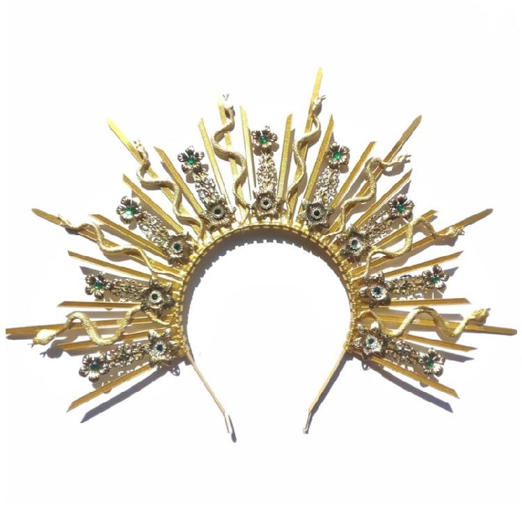 Exquisite Creative Women Headpiece Delicate Headwear Hairpin Halloween Headbands for Dark Fashion Lover