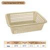 Rechteckiger Kunststoff-Aufbewahrungs- und Abtropfkorb
