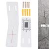 Concrete Crack Monitor L Shape Acrylic Ruler Crack Monitoring Tool for Detection Tracking Building Internal External Wall Corner