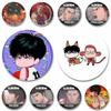Anime Hanamichi Sakuragi Kaede Rukawa Coin Badge Cartoon Role Playing Brooches On Backpack Jewelry Pins Accessories Friend Gifts