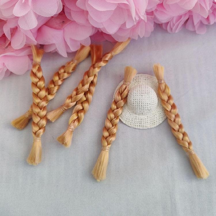Doll Wigs Ponytail Braid Doll Wigs Blonde DIY Doll Hair Doll Wigs Braids Hair Chain