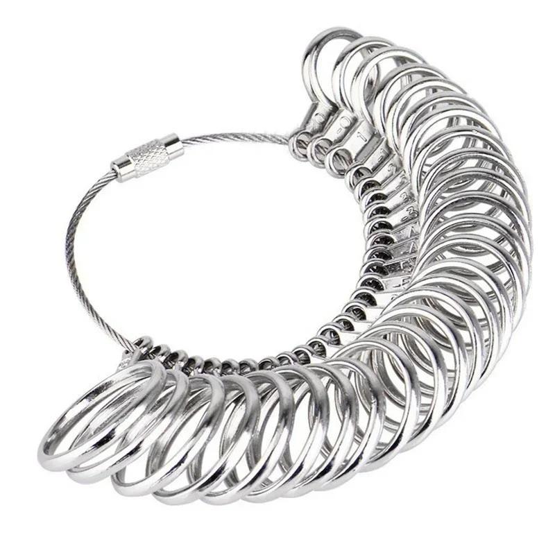 

2/pcs Metal Ring Sizer Guage Mandrel Finger Sizing Measure Stick Standard Tools Silicone Molds for Epoxy Resin