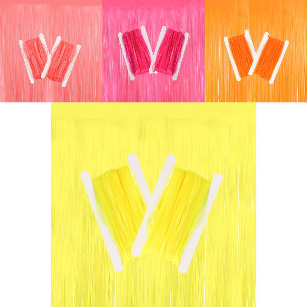 Colorful Fluorescent Macaron Rain Silk Curtains Perfect For Holiday Celebrations And Events