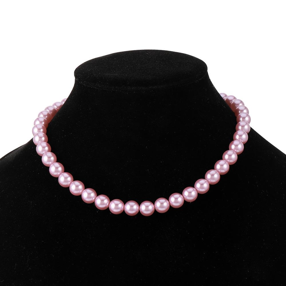 GEMCHIC Women s Elegant Pink Freshwater Pearl Layered Necklace with Gold Clasp