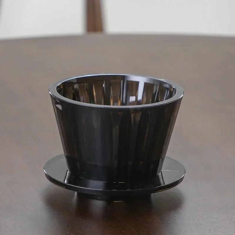 Wave Coffee Dripper 1-2Cups Crystal Eye Pour Over Coffee Dripper Coffee Filter Papers 50 Sheets Coffee Filter Barista Tools