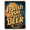 Beer poster on the wall, metal plaque 20x30cm