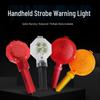 High-Brightness LED Safety Warning Lamp with Flashing Light, Handheld Plum Blossom Design for Traffic and Cones