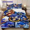 Sonic Cartoon Puzzle Quilt Set, Anime Cartoon Bedding Set Gift, Extra Large Size, Various Sizes Available LXRa31