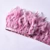 High-Quality Turkey Feather Edging, Colored Feathers, Fire Feather Edging For Weddings