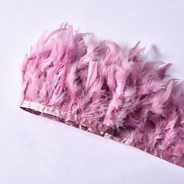 High-Quality Turkey Feather Edging, Colored Feathers, Fire Feather Edging For Weddings