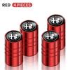 4Pcs Car Styling Wheel Tires Bolt-in Valve Caps Badge For Alfa Romeo 159 147 156 166 Giulietta Giulia Mito Stelvio Brera Spider