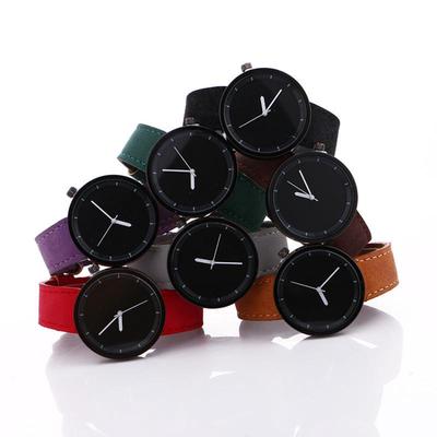 Casual Vogue Analog Quartz Wristwatch Simple Big Dial Denim Fabric Band
