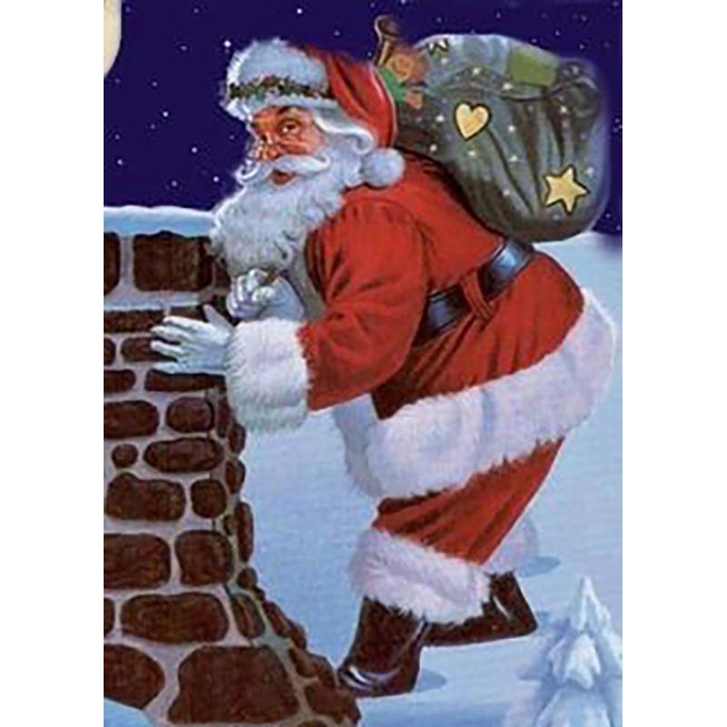 Diy Santa Claus 5D Diamond Painting Full Round Drill Christmas Gift Diamond Embroidery Cartoon Cross Stitch Handmade Wall Art