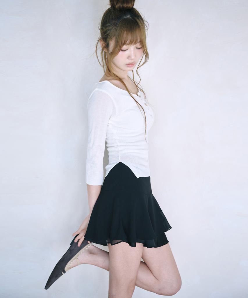 Leijeumiya Amelie Knit Top [Ivory]