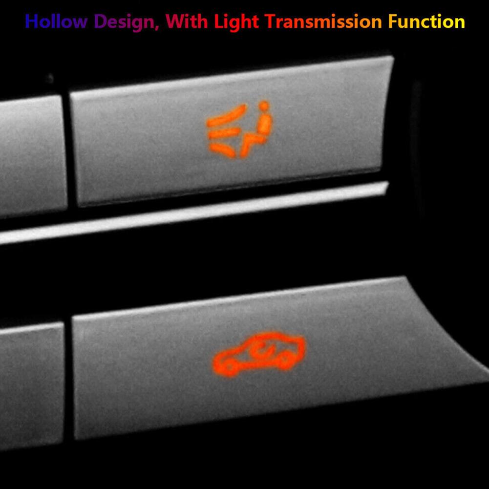 12pcs Car Center Air AC Control Button Cover Trim For BMW 5 6 7 F10 F07 F01 F06 F12 520i/523i/528i/528i XDrive/530i/535i/535i