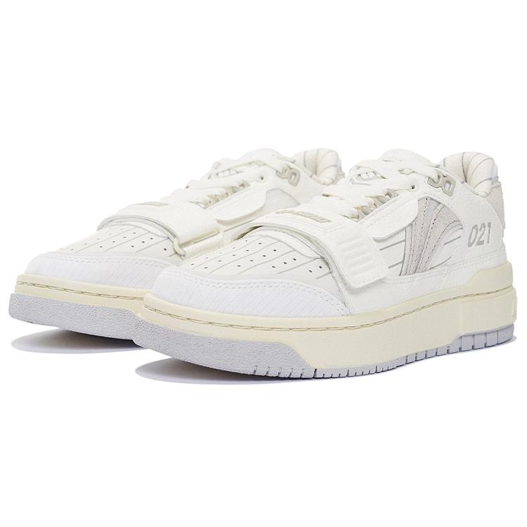 Li Ning Rookie Low Top Vintage Basketball Shoes Women's White Gray ABCS028-14