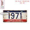 Vintage City Year Retro Text Print Metal License Plate Sign D Flat Printed Tin Plaque Wall Decor for Home Bar