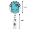 1PCS Hospital Retractable Badge Reel with Belt Clip Cute Nurse Doctor Name Tag Card Holder Accessories Office Supply Clip