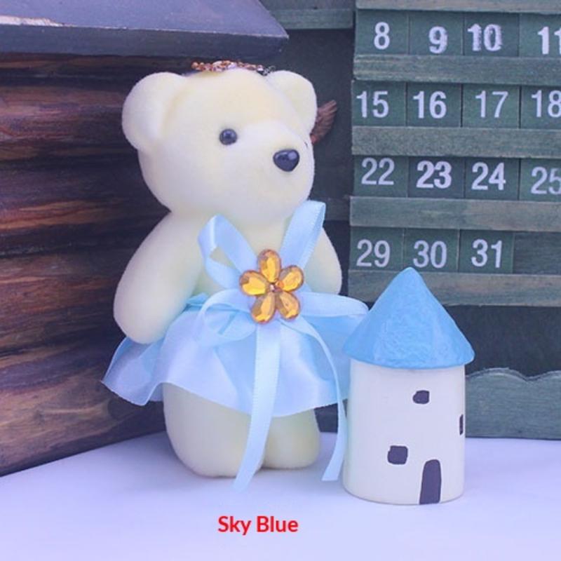 10Pcs Graduation Bouquet Bear Accessories Cartoon Bouquet Decoration Bear Doll Diy Graduation Bear Decoration