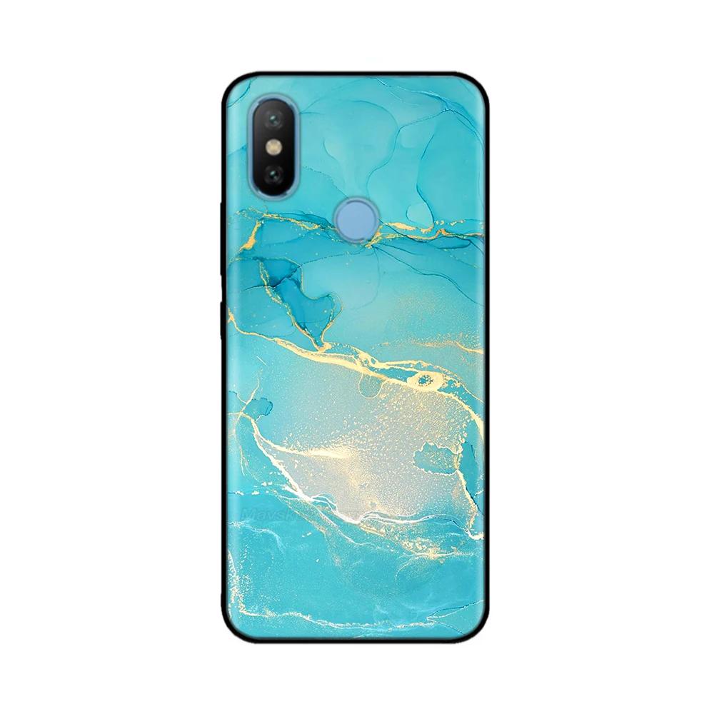 For Xiaomi Mi A2 Lite MiA2 Case Cute Heart Flower Back Cover Soft Silicone Phone Case For Xiaomi Mi A2 Lite A2lite Fundas Bumper
