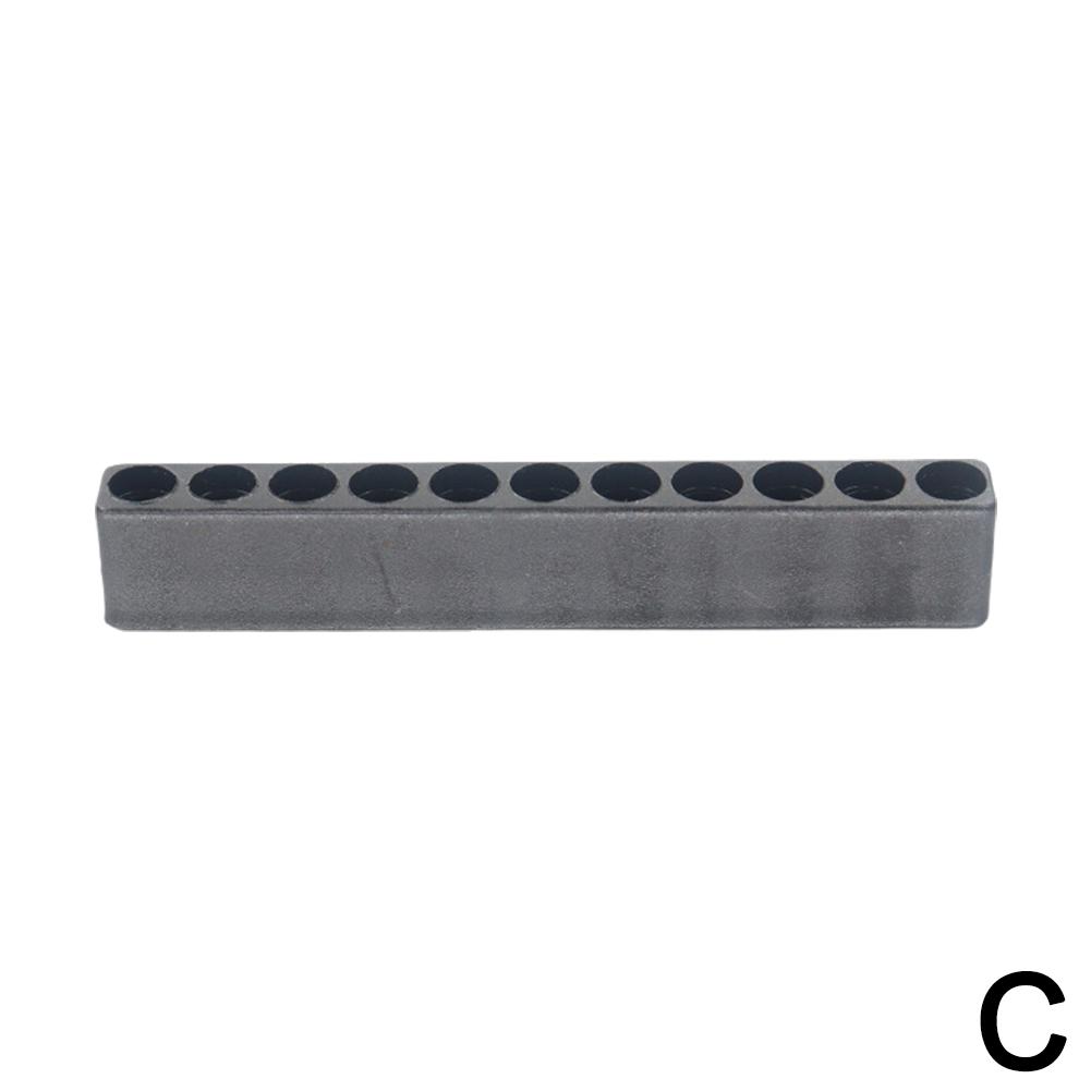6/10/11/12 Holes Drill Bit Storage Case Screwdriver Head Holder Hex Shank Screwdriver Bit Holder For 6.35mm/ 1/4" Standard D1G8