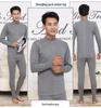 Men's High Neck Cotton Knit Top - Warm Base Layer for Autumn