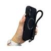 Apple 16 Magnetische Vloeibare Siliconen Telefoonhoes met Lanyard voor iPhone 15 Pro Max - Huidachtige Volledige Bedekking