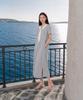 Metapeo Sailor Collar Dress Gray