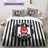 BJK Pattern Bedding Quilt Set  Home Decoration  Gift (1 * duvet cover + 2 * pillowcase  without core)