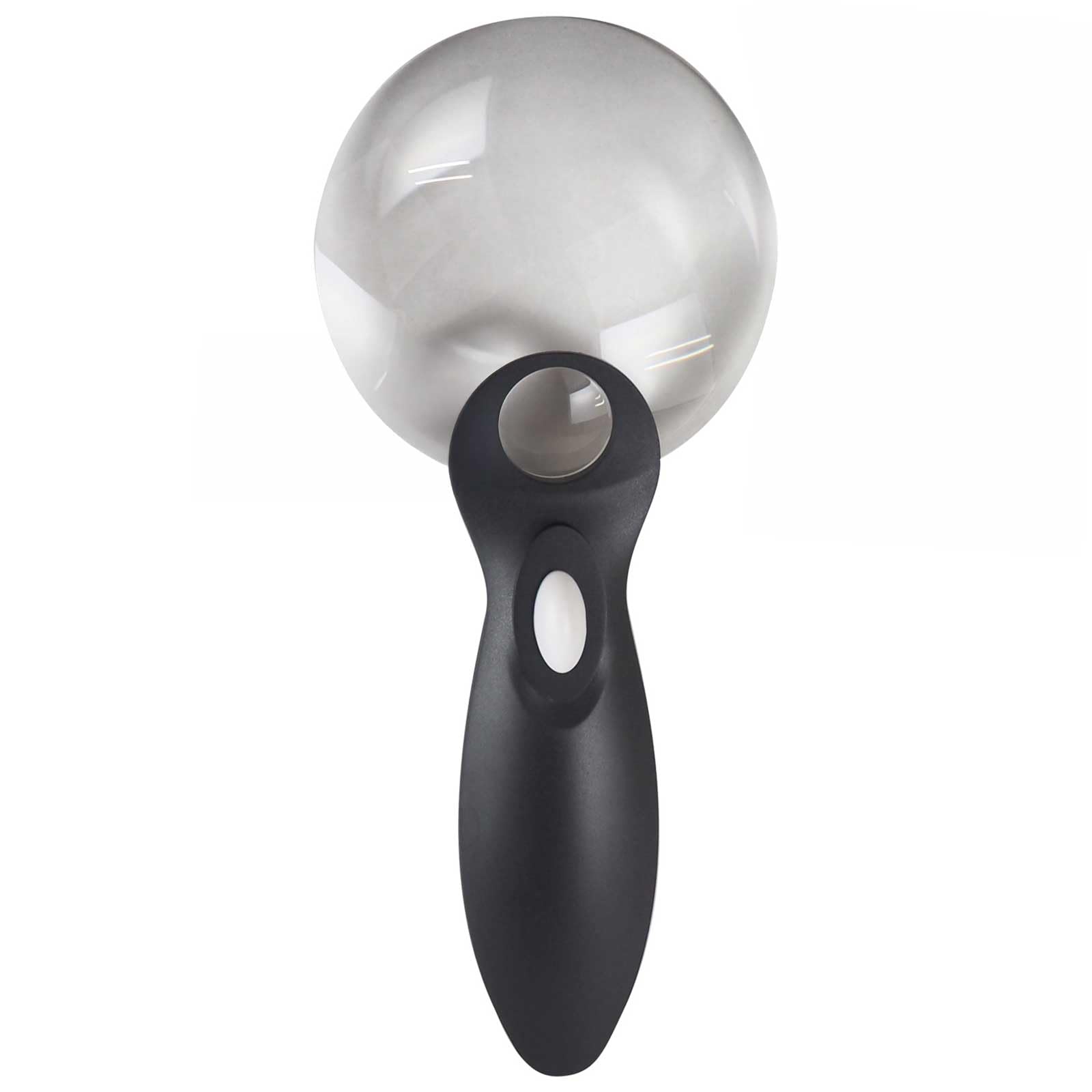 

Nissiniryouki Збільшувальне скло з великим світлодіодом 3x Ідеально для точної настільної роботи 970012 Легко читати текст, лінза, світло, зручна форма, стильний, милий, чорний