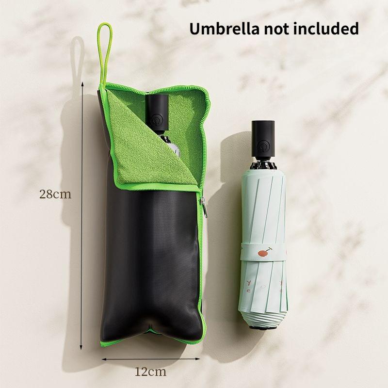 1pc Umbrella Storage Bag Ultra Water Absorbent Splash Proof Portable Hanging Sleeve Multifunctional Foldable Bag