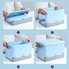 Faltbare Aufbewahrungsbox Großes Fassungsvermögen Kunststoff Bücher Spielzeug Tragbare Auto-Aufbewahrungskiste Schrank-Organizer Stapelbarer Koffer