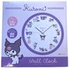 Kuromi Wall Clock, Icon, Continuous Second Hand, Wall Clock Set (Clock, Hook)