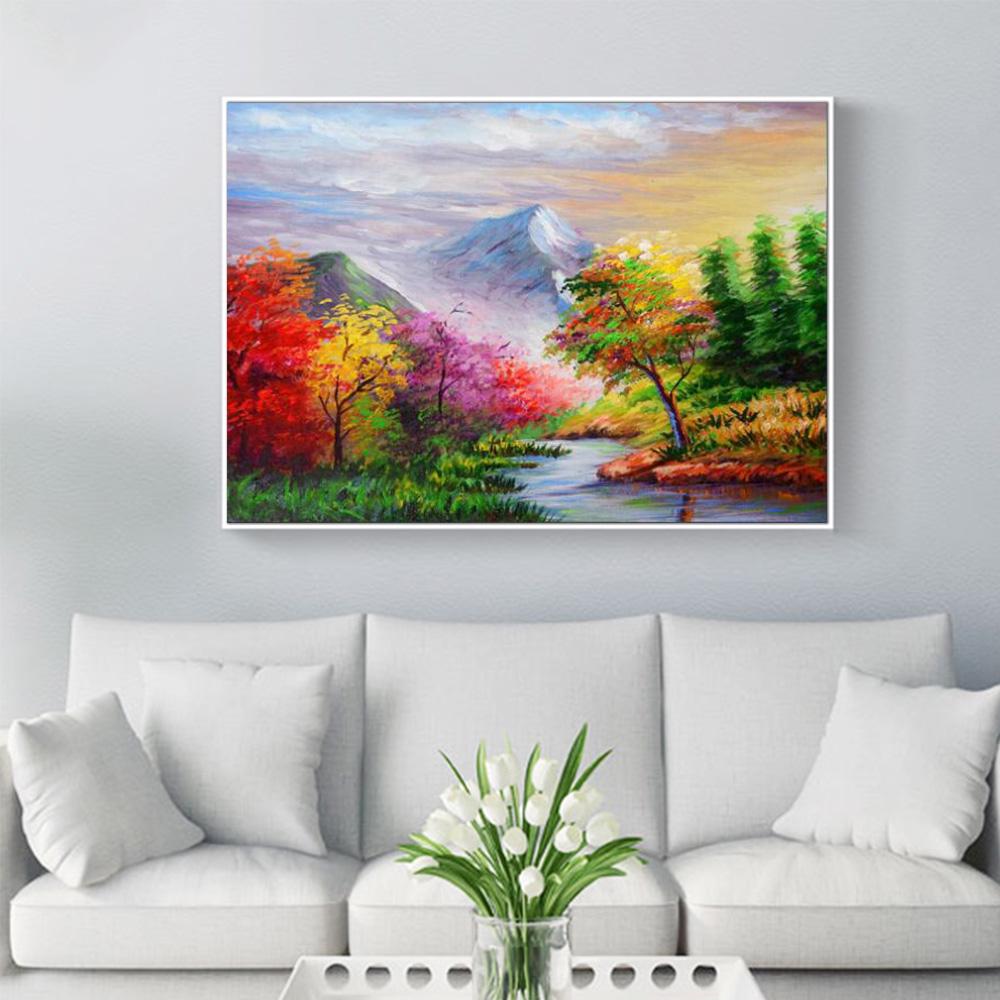 

HUACAN 5D Diy Алмазная картина Пейзажная живопись Алмазная мозаика Алмазная вышивка Пейзаж Full square 25*30 cm