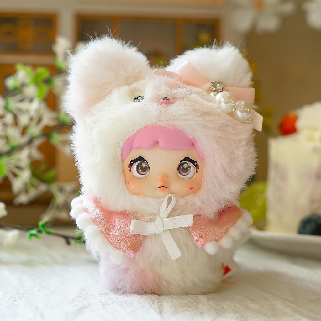 TOP TOY x Nommi Baby Tan Serie Plüschanhänger Blindplastik Premium Weichvinyl Geburtstagsfiguren Mitgebsel (1 Stück) Gachapon, Box, Figur, Modell, Spielzeug,