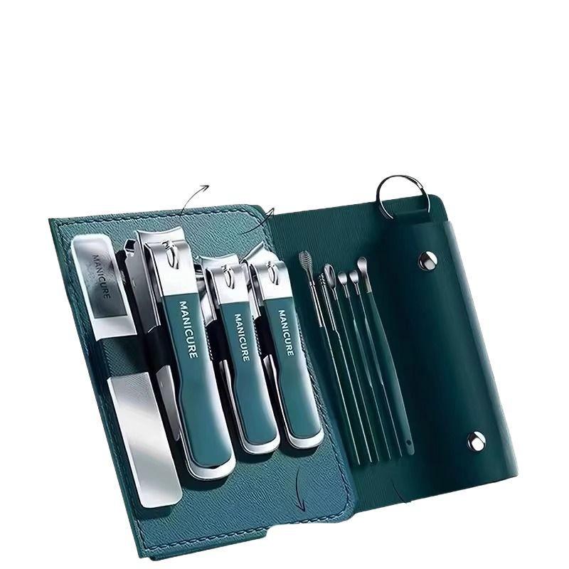 Deutsches Technik Nagelknipser-Set: Schräge, spitze und flache Spitzen mit Ohrlöffel - Familien-Maniküre-Set