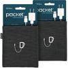 UT Wire Pocket Mobile Charger Case Pouch (Black, Charger Case | 2 Pack)