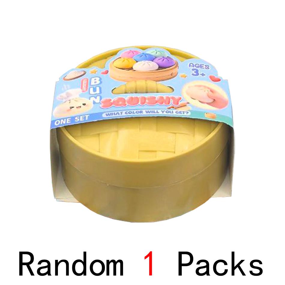 Colorful Dumpling Squishes Stress Balls Reusable Low Rebound Decompression Toys Home Decoration Friend Unique Birthday Gift