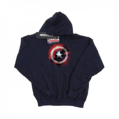Mens Avengers Captain America Art Shield Hoodie