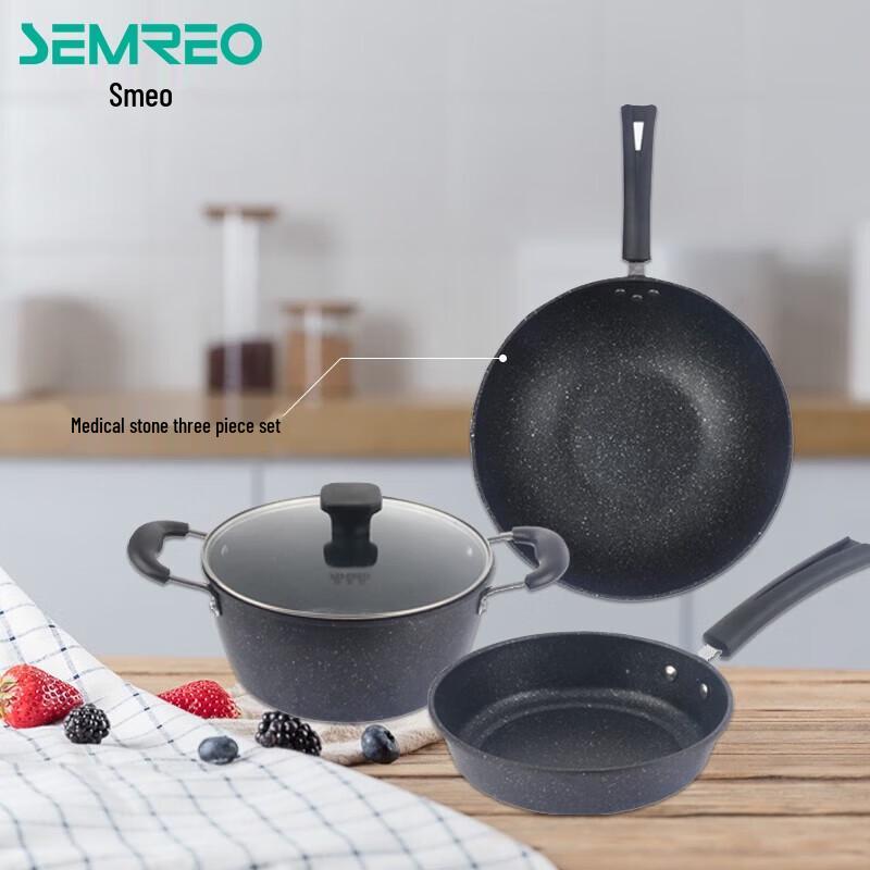 Simio Maifan Stone 3-Piece Cookware Set