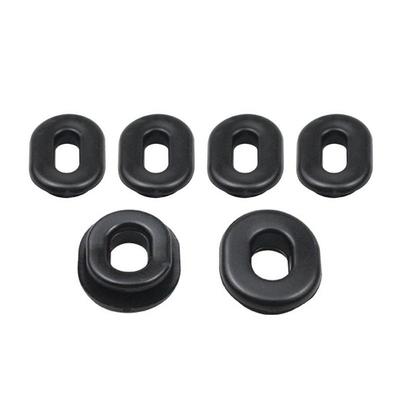 Rubber Side Cover Grommets 6pcs Grommets Kit Replacement Rubber Grommets For Motorcycle & Easy To Install For Battery Covers