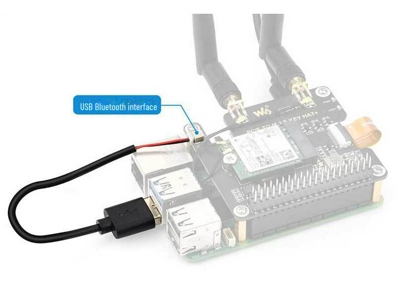 Raspberry Pi 5 M.2 E Key NGFF To PCIe Adapter Board for Wi-Fi 6/7
