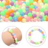 100Pcs/lot Luminous Round Acrylic Colorful 6/8/10mm Green Luminous Loose Spacer Beads For Jewelry Making DIY Bracelet Necklace