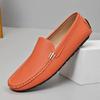 Fashion Italian Style Men's Penny Loafers Casual Leather Slip on Flats New Driving Shoes Non-Slip Sole Moccasins Handmade Business Shoes