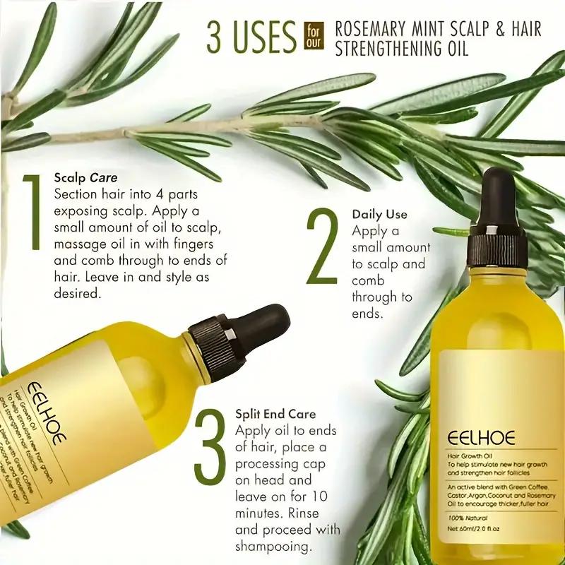 Rosemary Essential Oil For Hair Moisturizing And Smoothing Hair