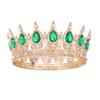 Fashion Crystal Rhinestone Round Tiaras And Crowns For Bride Women Queen Princess Diadems Girls Wedding Hair Accessories