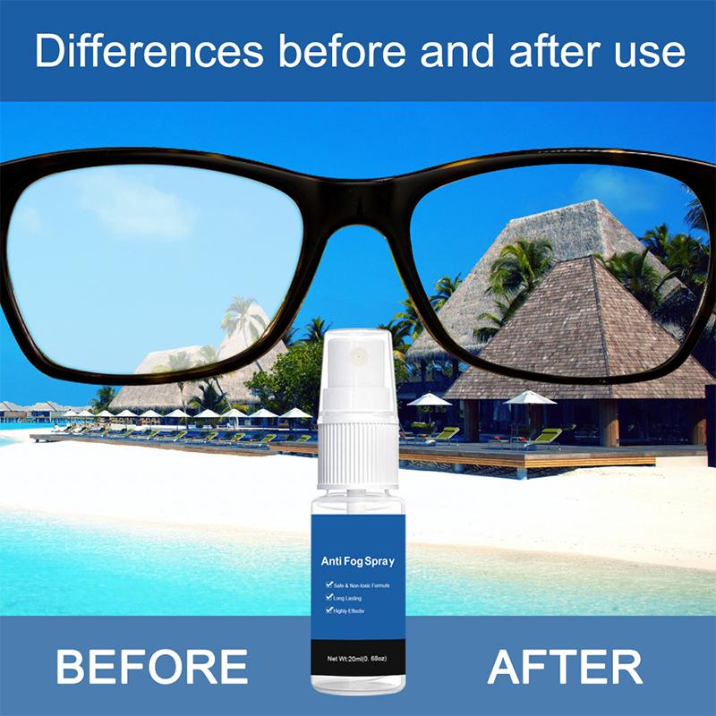 Buy 20ml Anti Fog Spray Eyeglass Lens Defogger Glasses Safety Goggles